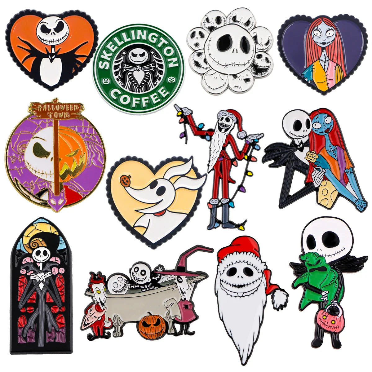 Cartoon Enamel Pins Brooches Backpack Hat Bag Lapel Badges Jewelry Halloween Gift