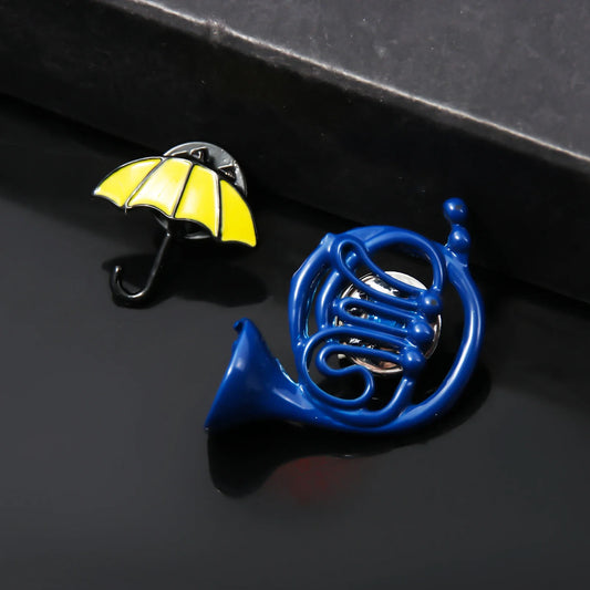 How I Met Your Mother Yellow Umbrella Enamel Pin Lapel Brooch