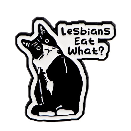 LGBT Pride Enamel Pins Black Cat Brooch Lapel Badge Funny Jewelry Gifts