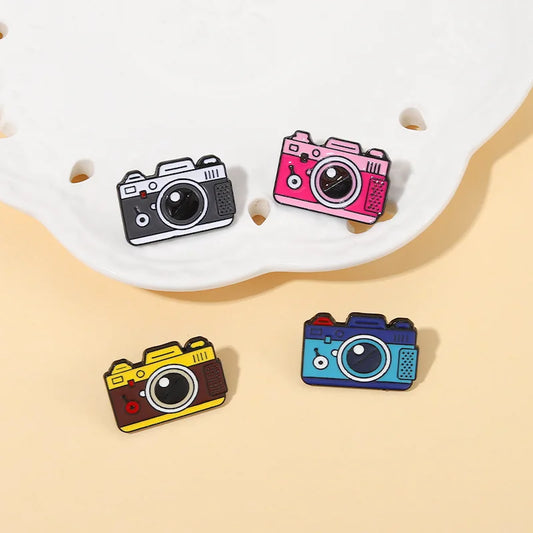 Carton Camera Design Enamel Pins Badges Brooch Jewelry Accessories