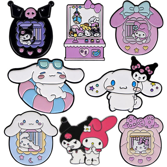 Stitch Cartoon Cat Enamel Pin Brooch Badge Lapel Jewelry