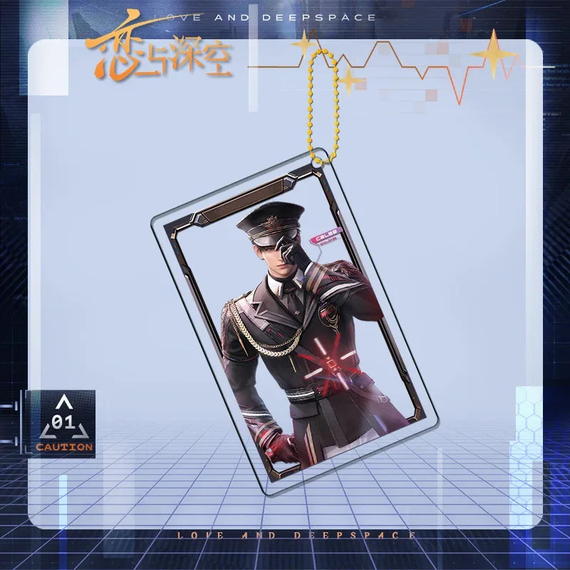 Love Deepspace Acrylic Stand Keychain Brooch Figure Caleb Badge Decor Gift