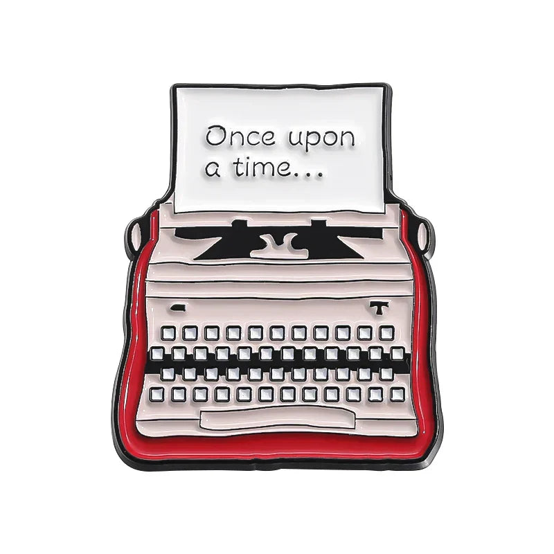 Just My Type Typewriter Enamel Pin Wholesale