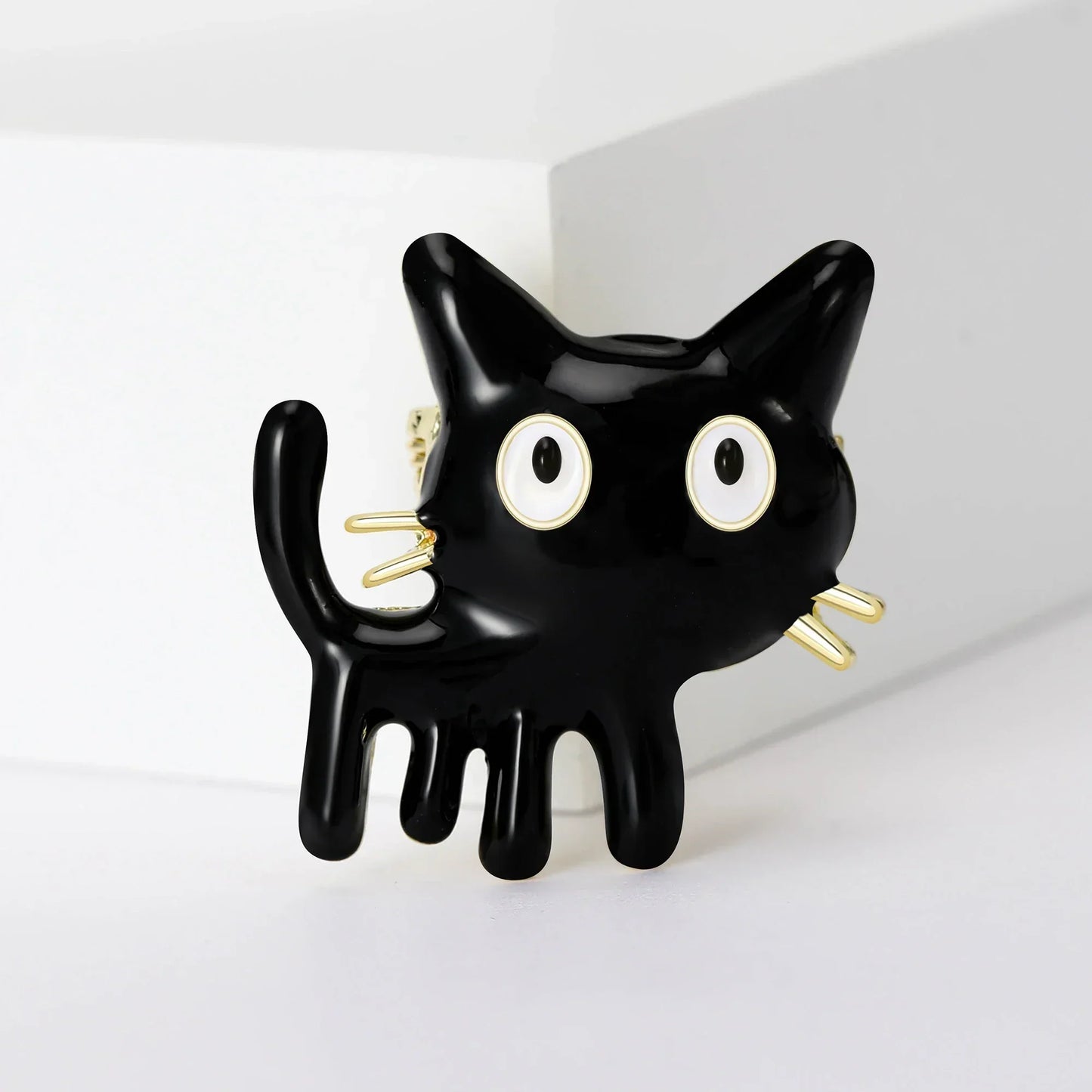 Beaut&Berry Enamel Cat Brooches Unisex Animal Pins Accessories Gifts