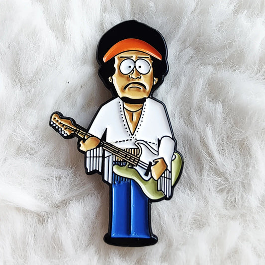 Jimi Rock Band Singer Enamel Lapel Pin