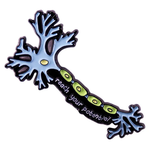 Neuron Enamel Pin Nerve Cell Brooch Jewelry for Biologists Neurologists