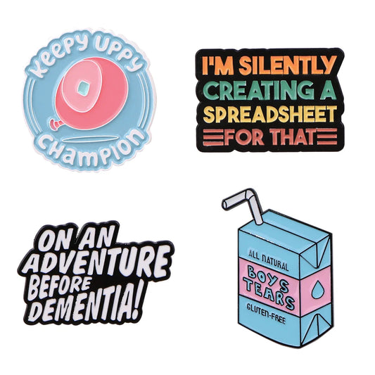 Cartoon Milk Enamel Pins Brooch Lapel Badges Fashion Accessories Gifts