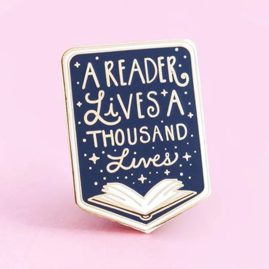Reader Lives Enamel Brooch Pin Backpack Hat Lapel Badge Fashion Jewelry Accessories