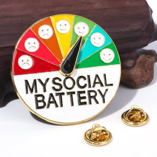 Fashionable Versatile Enamel Turntable Brooch Pin Mood Badge Jewelry