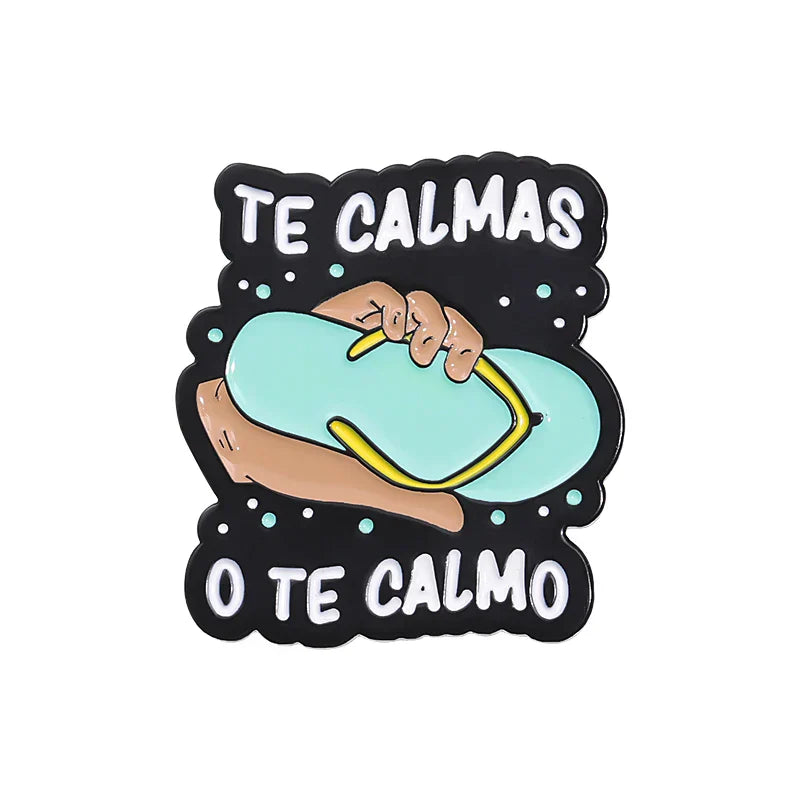 Spanish Mom Quotes Enamel Pins Funny Brooches Lapel Badges Gift