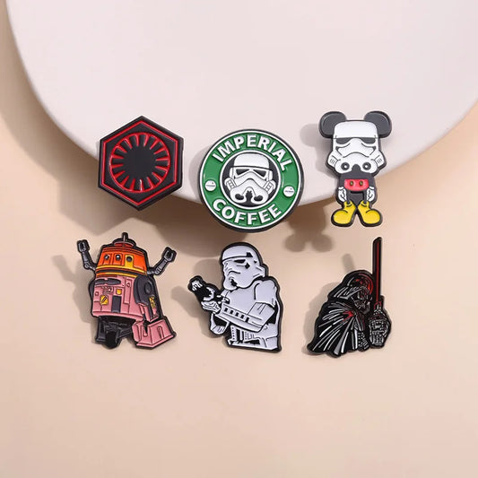 Star Wars Stormtrooper Enamel Pins Backpack Clothes Lapel Badges Gifts
