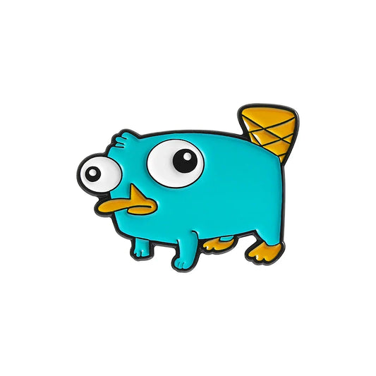 Action Game Platypus Enamel Pin Metal Brooch Lapel Badge Jewelry Gift
