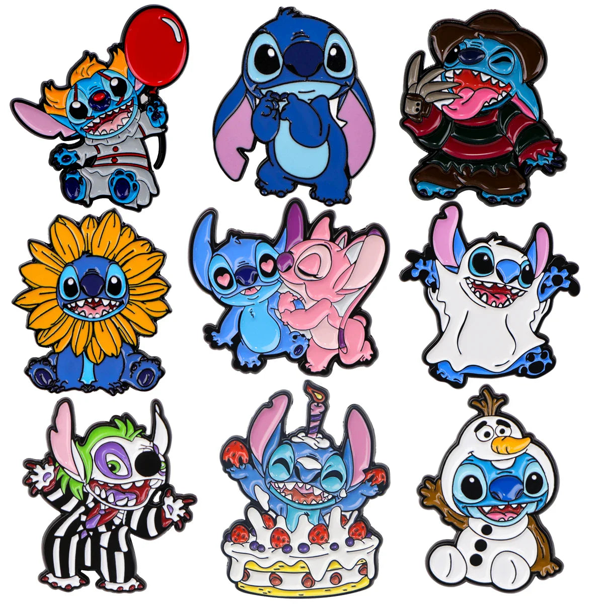 Stitch Enamel Pin Brooch Lapel Badge for Backpack Clothes Accessories Jewelry Gifts