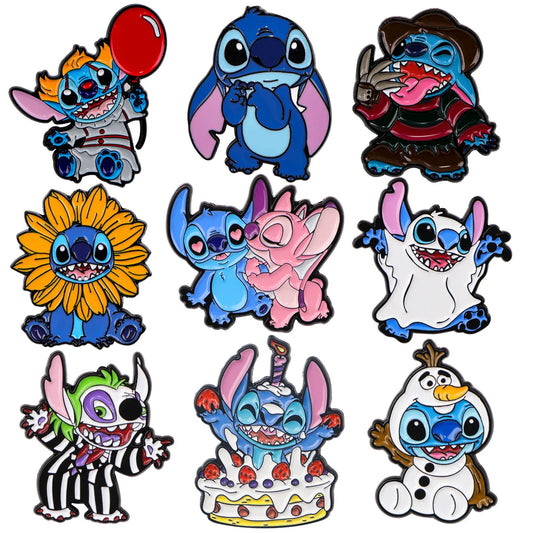 Stitch Enamel Pin Brooch Lapel Badge for Backpack Clothes Accessories Jewelry Gifts