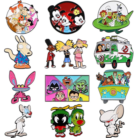 Cartoon Enamel Pin Badges Brooch Lapel Pins for Backpacks Jeans Clothing Accessories Kids Gifts