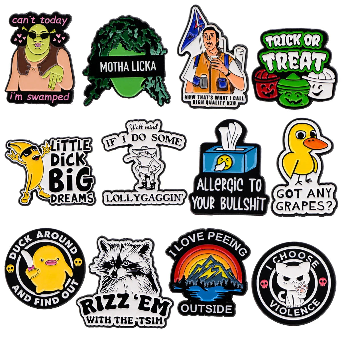 Cartoon Enamel Pin Brooches for Women Backpack Accessories Fashion Jewelry Gifts