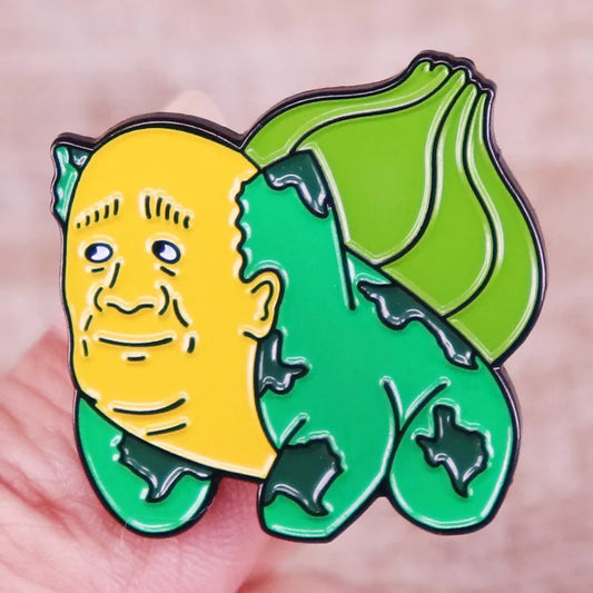 BillBasaur King of the Hill Pokemon Enamel Pin