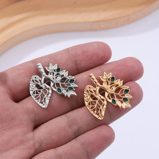 Fashion Lung Rhinestone Brooch Pin Lapel Backpack Jewelry Gift