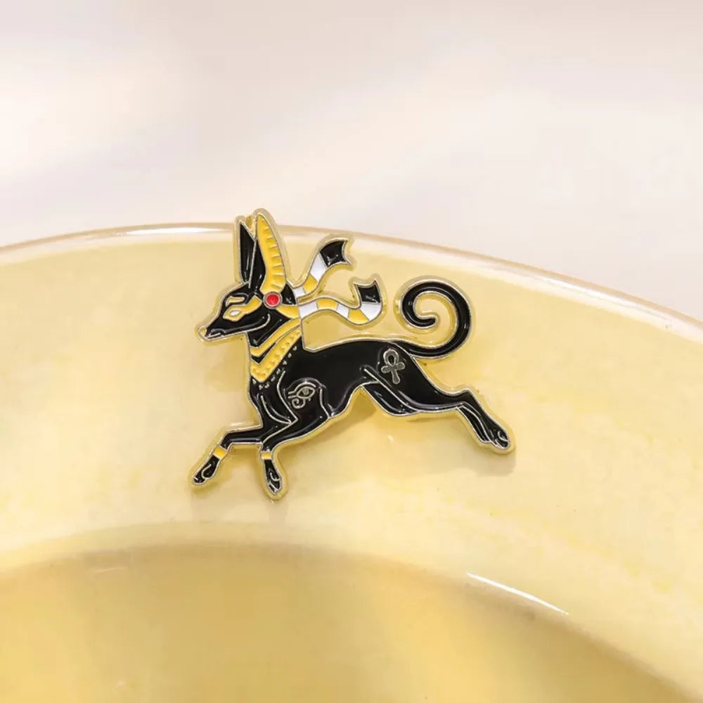 Cartoon Pharaoh Dog Brooch Metal Badge Jewelry Gift Wholesale