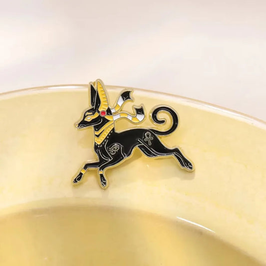 Cartoon Pharaoh Dog Brooch Metal Badge Jewelry Gift Wholesale