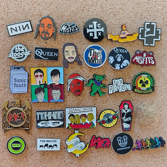 Punk Rock Band Enamel Pin Funny Music Brooch Cartoon Badge Backpack Hat Accessory Gift