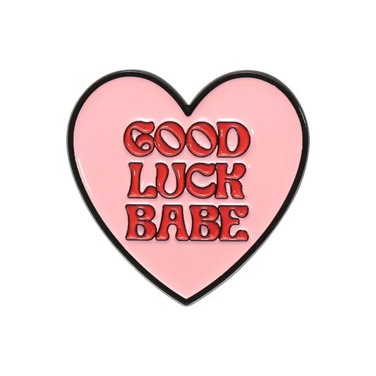 Lesbian Pride Heart Enamel Pins - Pink Brooches for Backpacks & Lapels