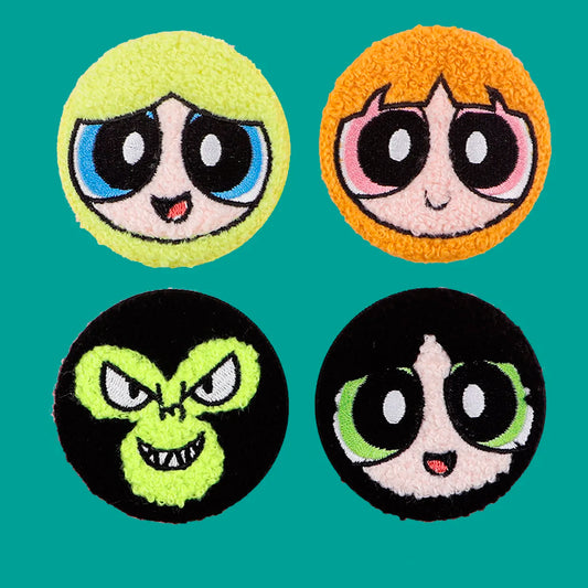 Cartoon Button Pins Power Girl Lapel Badges for Clothes Backpacks Accessories Gift