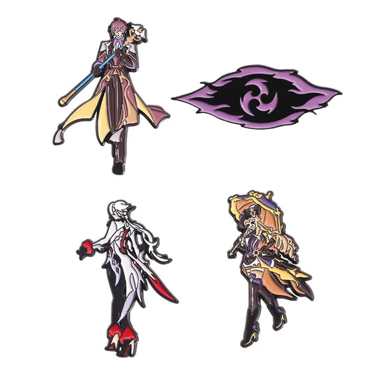 Anime Figure Enamel Pins Custom Cartoon Character Badge Lapel Jewelry Gift