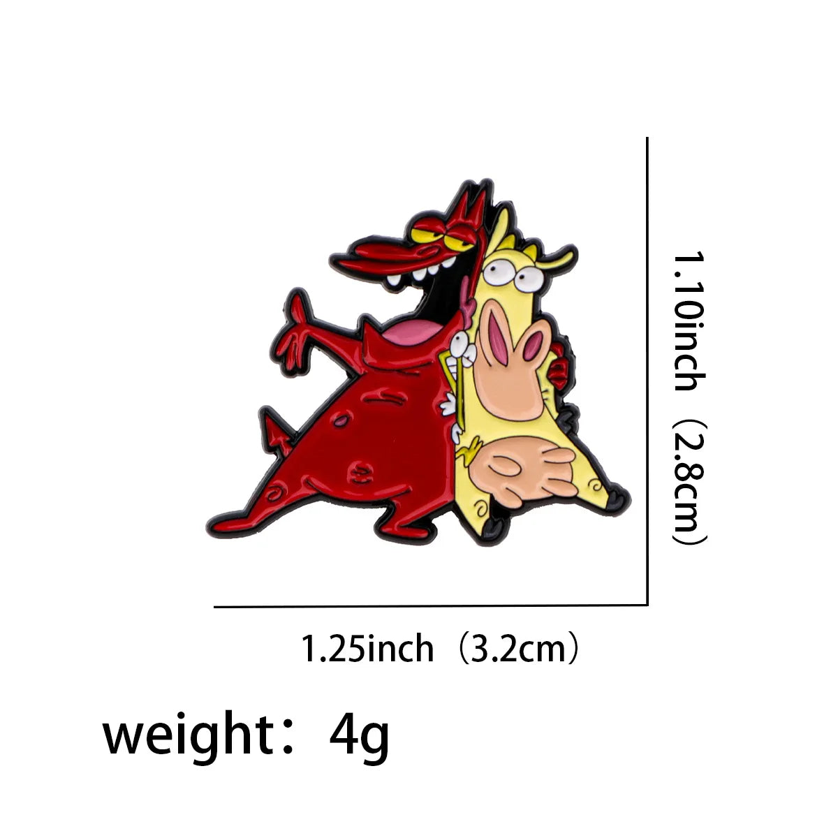 Funny Cartoon Cow Enamel Pin Brooch Badge for Backpacks and Clothes Jewelry Gifts