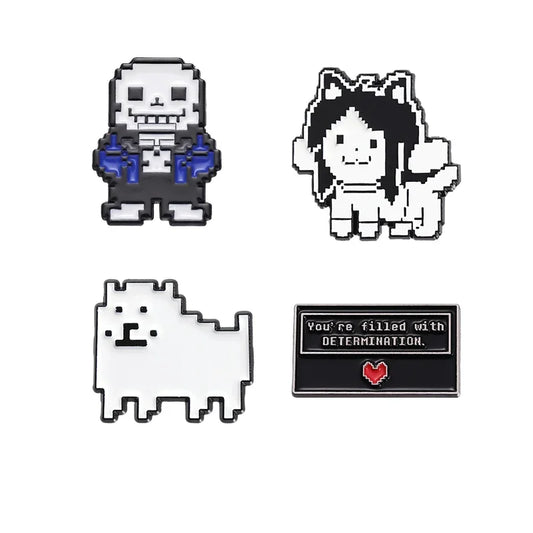 Pixel Art Cat Enamel Pins Cartoon Animal Brooches Lapel Badge Jewelry Gift