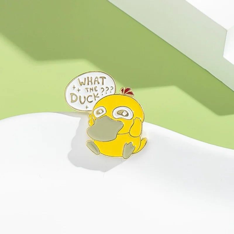 Cute Duck Cartoon Brooch Metal Badge Accessories