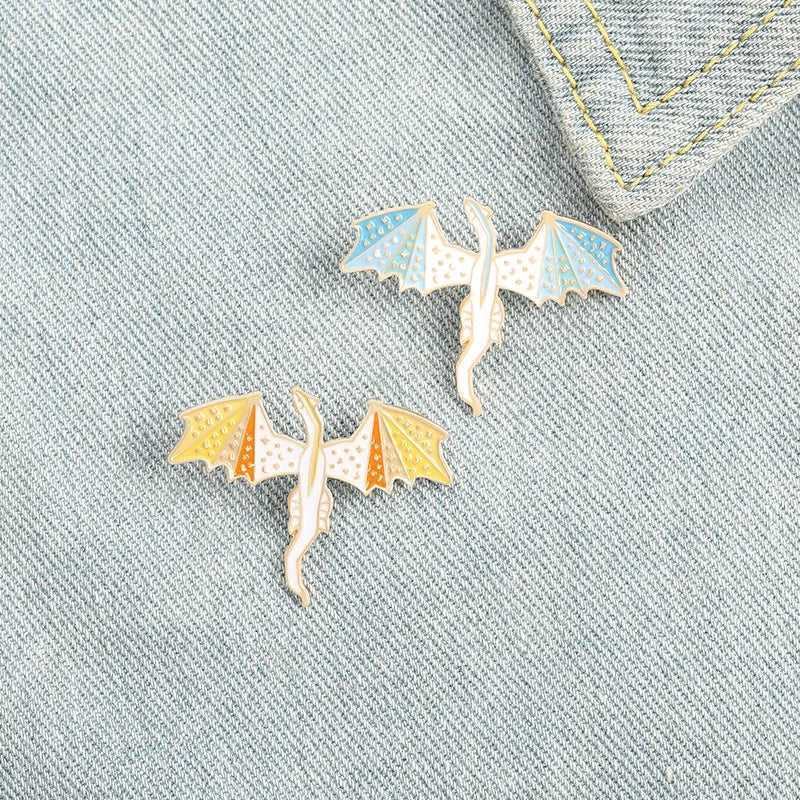 Funny Dragon Enamel Pins Anime Dinosaur Brooch Lapel Pin Fashion Accessory