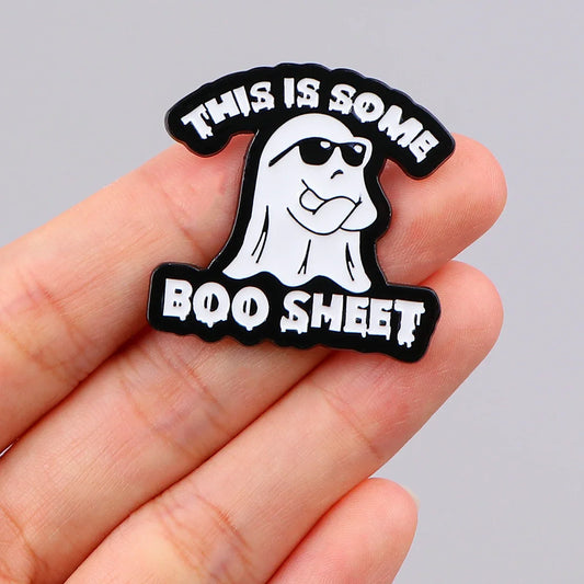 Ghost Enamel Pin Cartoon Lapel Pin Brooch Badge for Backpacks and Clothes Jewelry Gifts