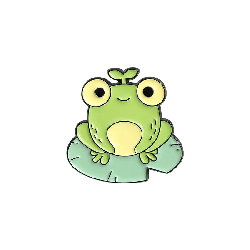 Frog Guitar Enamel Pin Cartoon Brooch Badge for Bags Jeans Hoodies Lapel Jewelry Gift