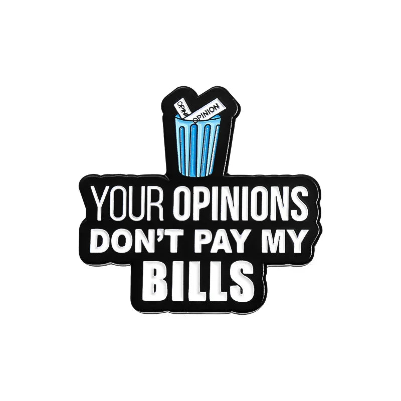 Optimize Opinions Enamel Pin Brooch Lapel Badge Jewelry Gift