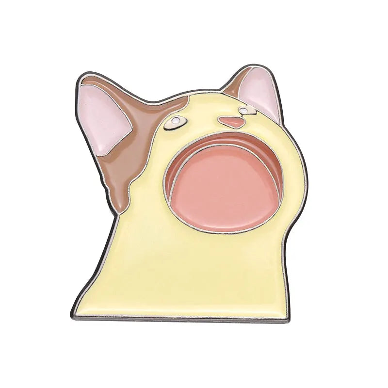 Cartoon Cat Enamel Pins Funny Kitten Brooches Lapel Badges Cute Kawaii Jewelry Gift