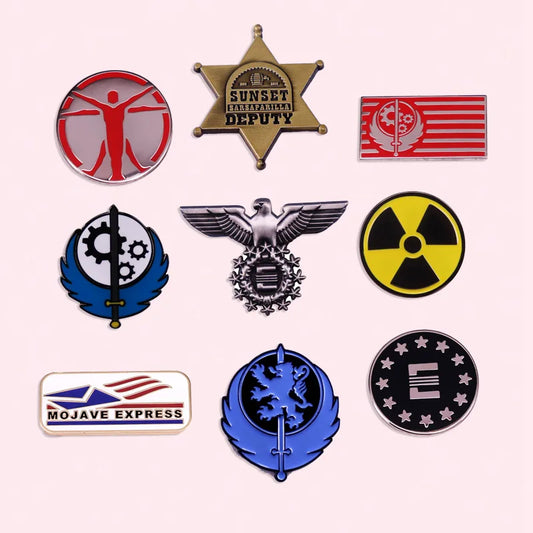 Classic Game Enamel Pins Retro Badges Backpack Brooches