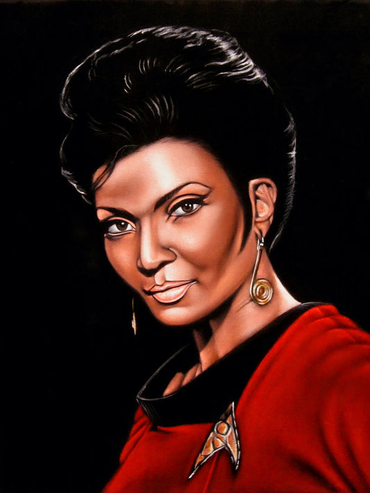 Uhura on canvas