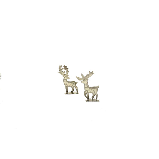 Mini Pair of Standing Reindeer