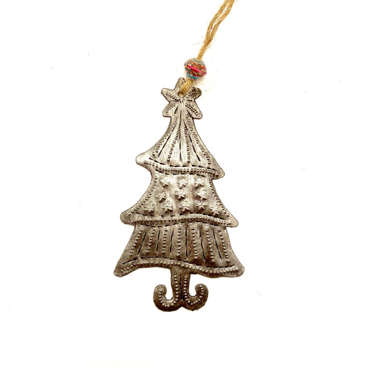 Steel Whimsical Tree Ornament