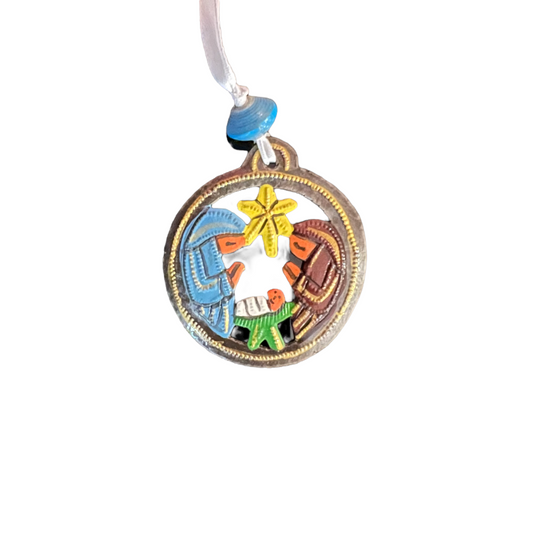Circle Nativity Ornament