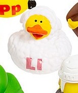 Lamb duck keychain