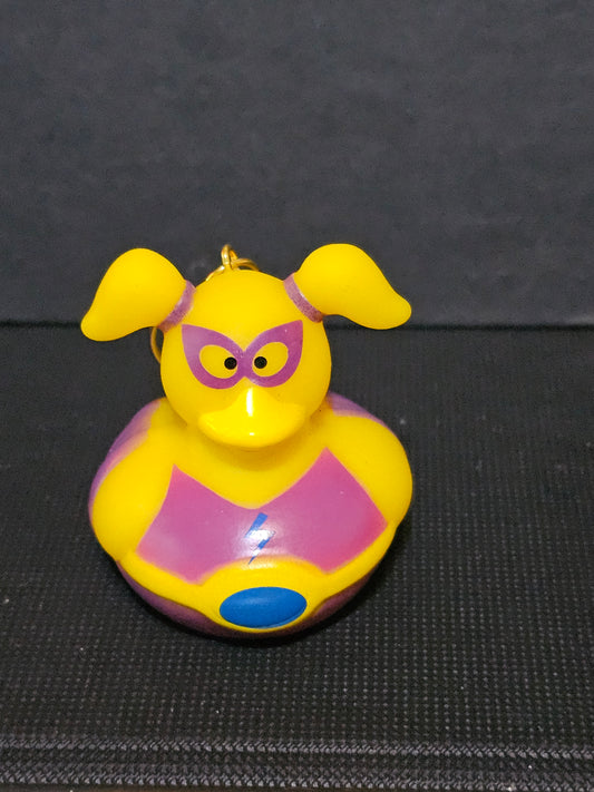 Dyna Girl duck keychain