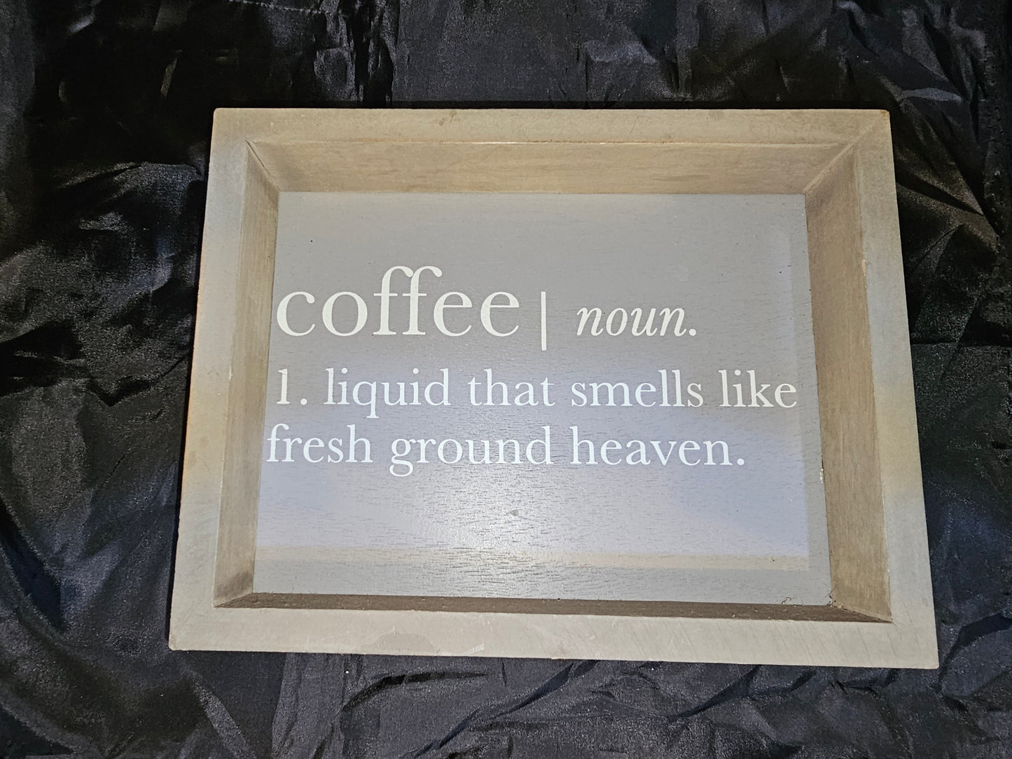 Sign Decor with Coffee definition